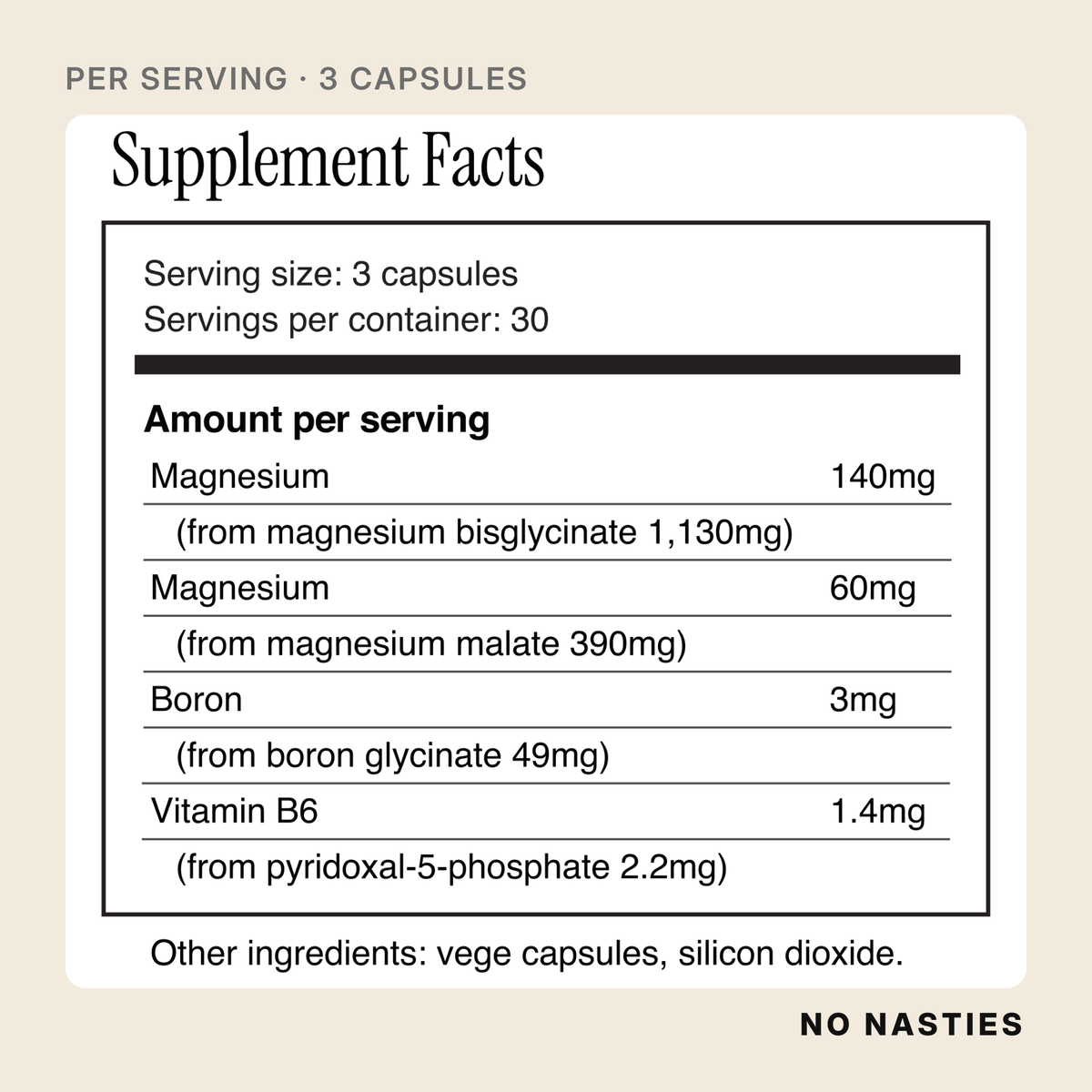 NO NASTIES - Magnesium Complex