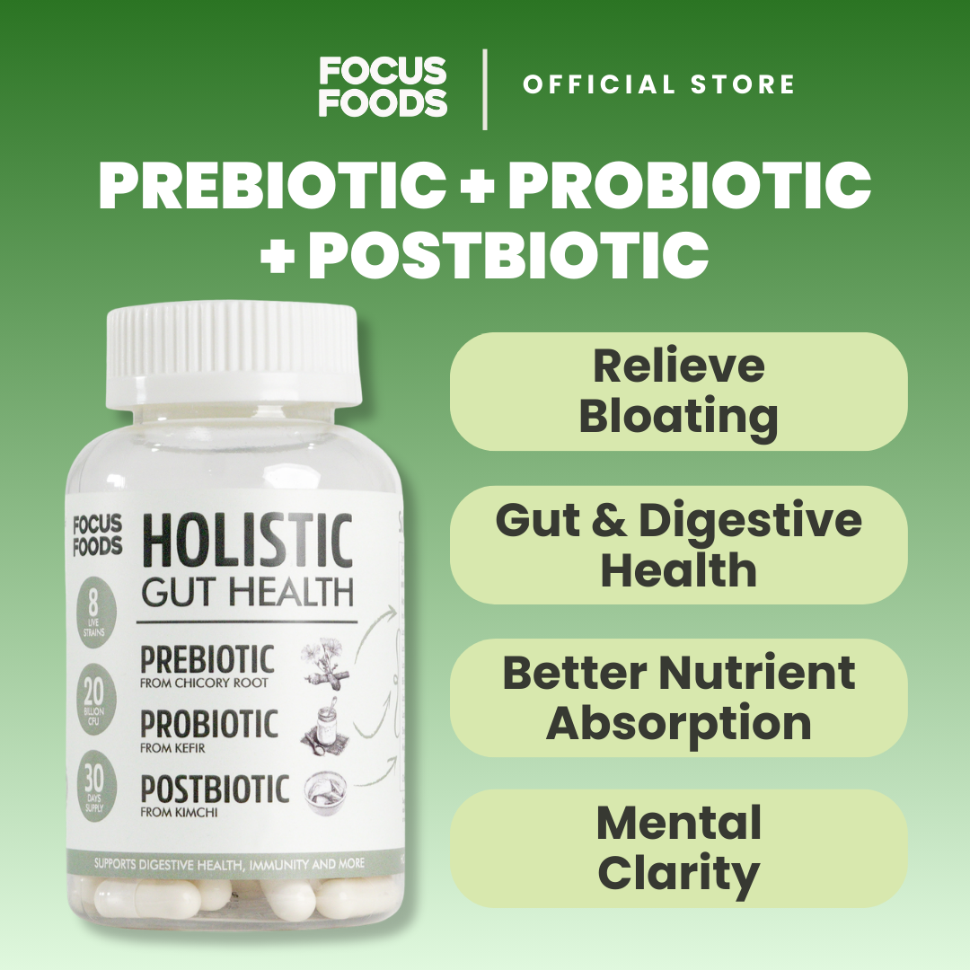 Holistic Gut Health - Prebiotics, Probiotics, Postbiotics from Natural Sources