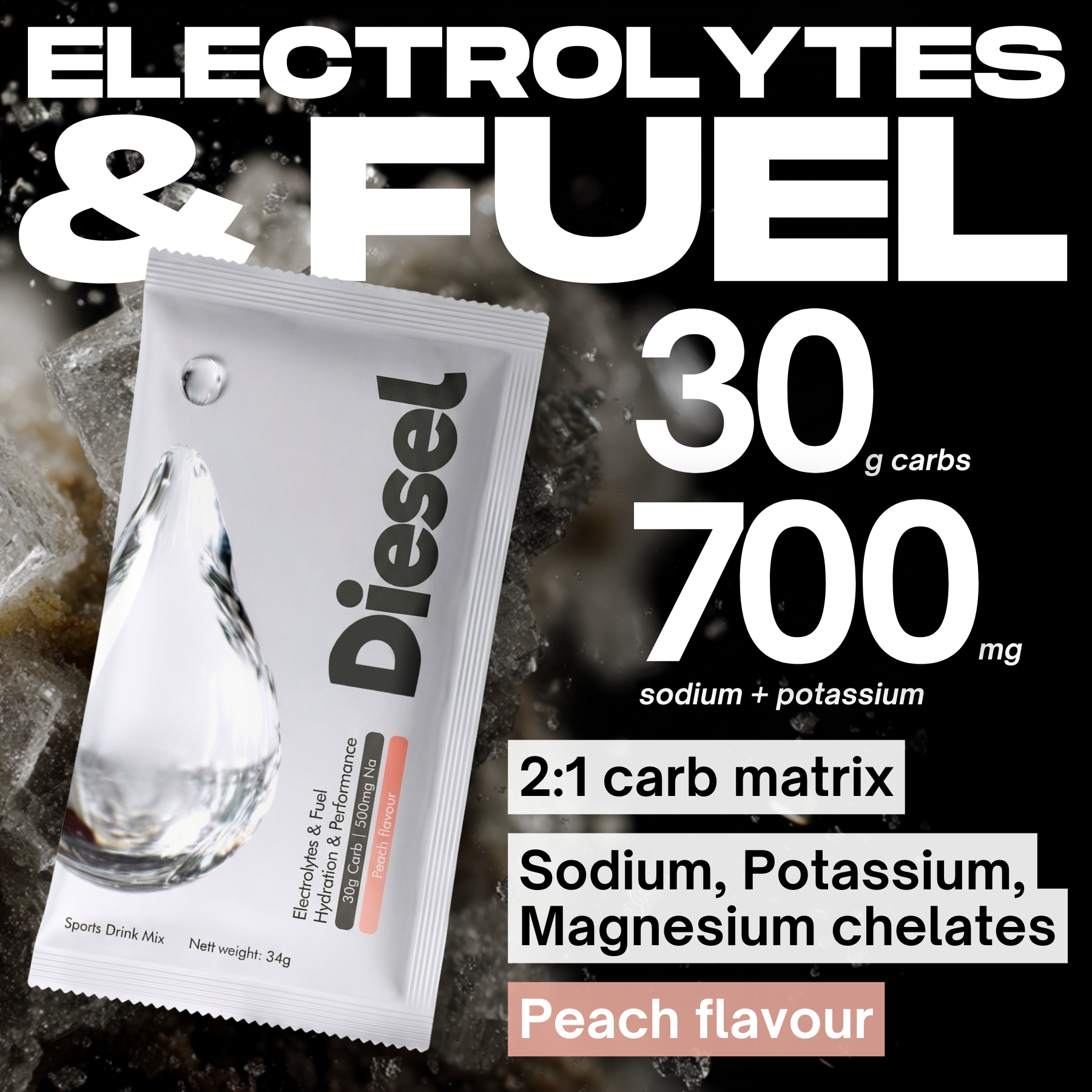 NO NASTIES - Diesel Electrolytes & Fuel - 12 sachets