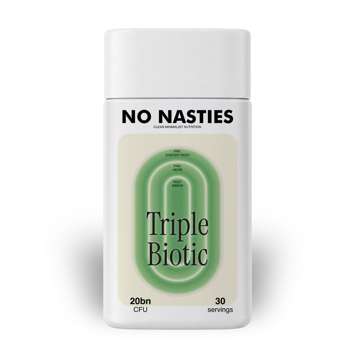 NO NASTIES - Triple Biotic (formerly Holistic Gut Health) Pre-, Pro-, and Post-Biotics