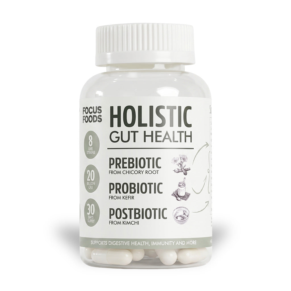 Holistic Gut Health - Prebiotics, Probiotics, Postbiotics from Natural Sources