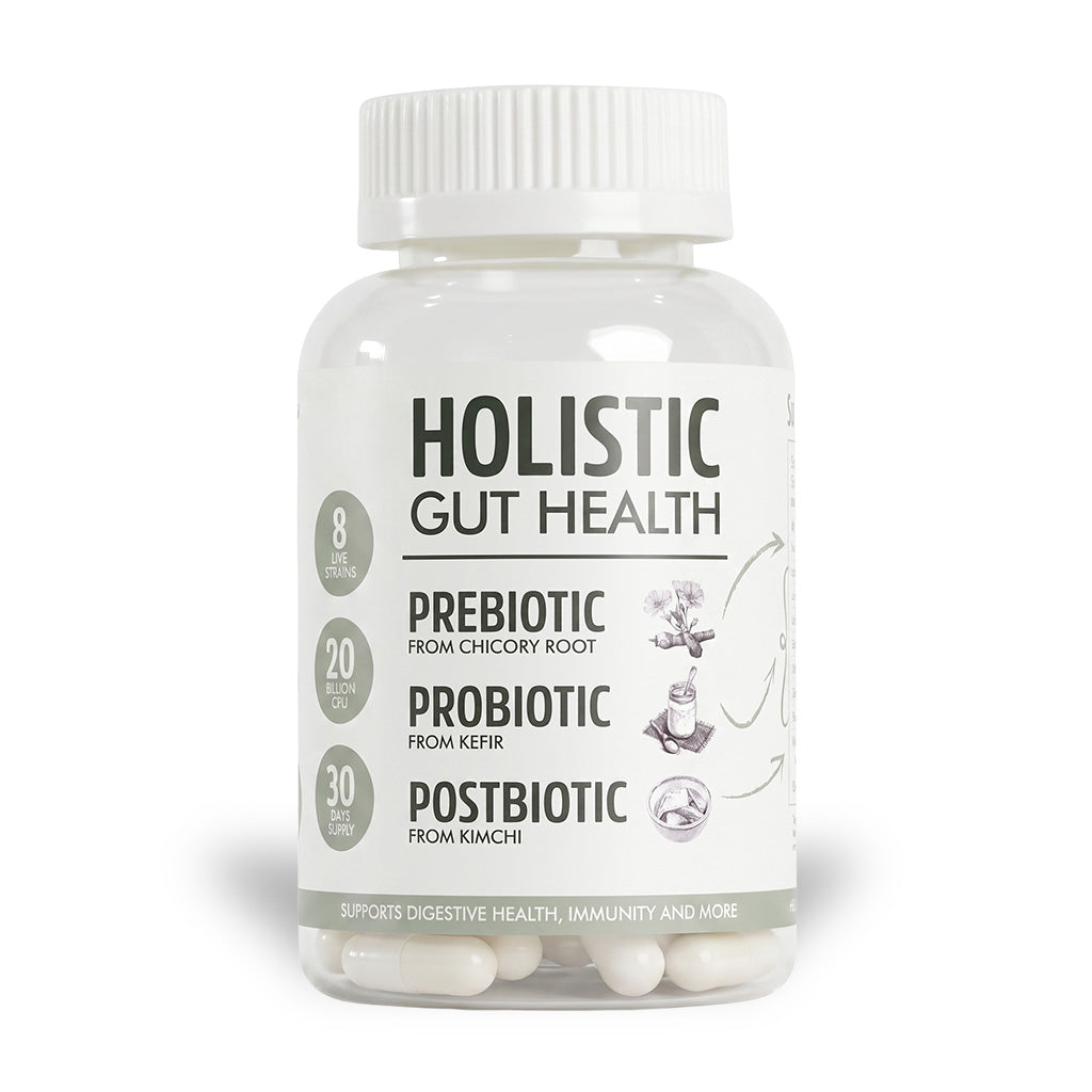 Holistic Gut Health - Prebiotics, Probiotics, Postbiotics from Natural Sources